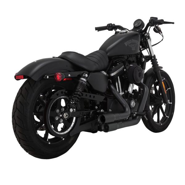 Vance&hines black full exhaust Mini-Grenades 2:2 Harley Davidson XL1200C Sportster Custom 2014-2017