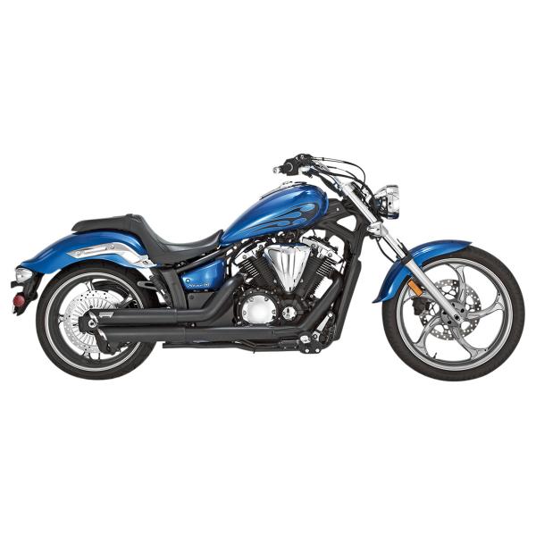 Scarico completo Vance&hines Twin Slash nero 2:2 Yamaha XVS1300C Stryker Bullet Cowl 2015