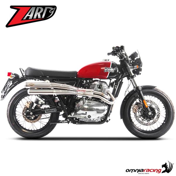 Zard full exhaust system steel silencer racing for Royal Enfield Continental GT 2019>