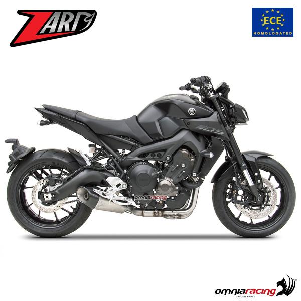 Zard full exhaust system steel silencer Euro4 homologated for Yamaha MT09 /XSR900 2017>2020