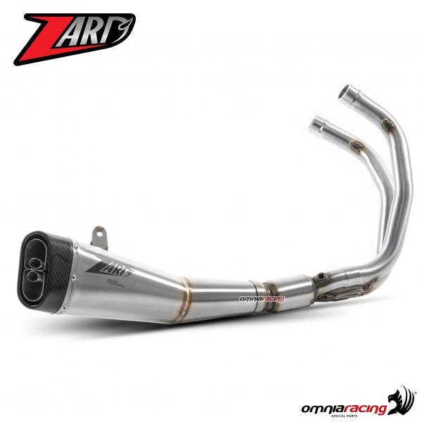 Zard full exhaust system steel silencer racing with carbon cap for Yamaha R7 2022>