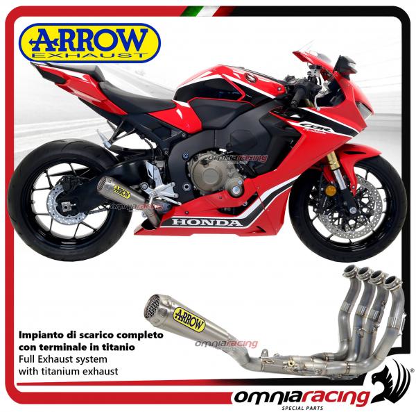 Arrow Full Exhaust System Competition Evo Titanium Silencer Collectors For Honda Cbr1000rr 17