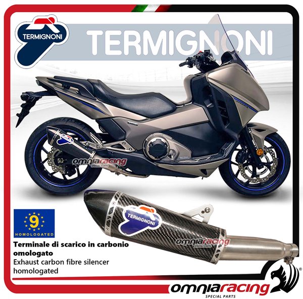 Termignoni Conical Exhaust System Carbon Homologated Slip On For Honda Integra Nc 700 750 12