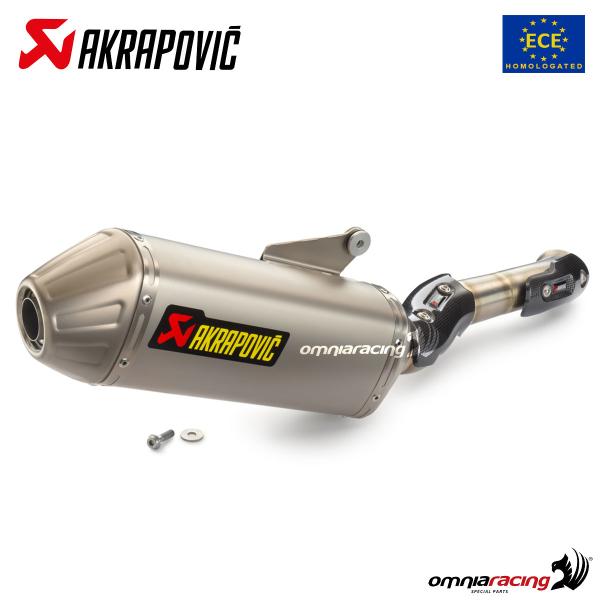 Akrapovic exhaust approved titanium slip-on KTM 790 Adventure/R 2019-2021