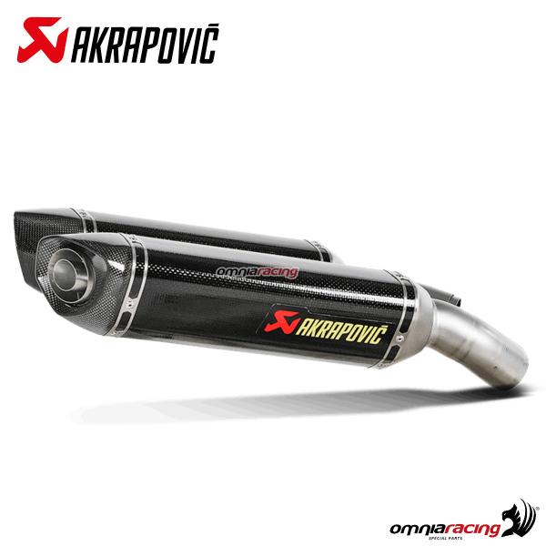 Akrapovic pair of exhaust approved carbon fibre slip-on Ducati 1198/ S 2009-2011