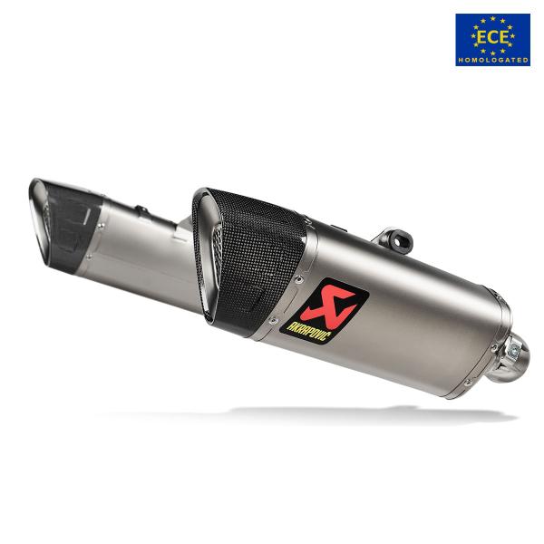 Akrapovic pair of exhaust approved titanium slip-on Ducati Hypermotard 698 Mono 2024