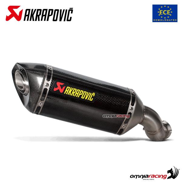 Akrapovic Exhaust Euro4 Approved Carbon Fibre For Kawasaki Z900 S K9so6 Hzc Silencers Exhaust