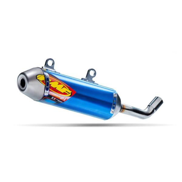 FMF Powercore 2.1 exhaust blue titanium Yamaha YZ125 2022-2024