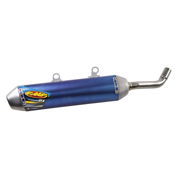 Terminale scarico FMF Powercore 2.1 titanio blu Gas Gas EX300 2021-2022