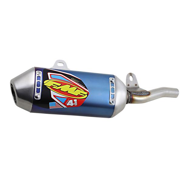 FMF Factory 4.1 exhaust blue titanium Honda CRF110F 2019-2024