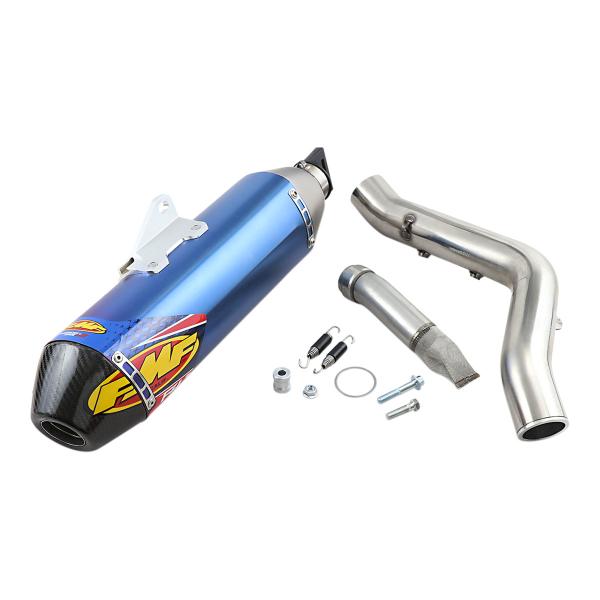 FMF Factory 4.1 exhaust blue titanium Yamaha YFZ450R 2009-2022