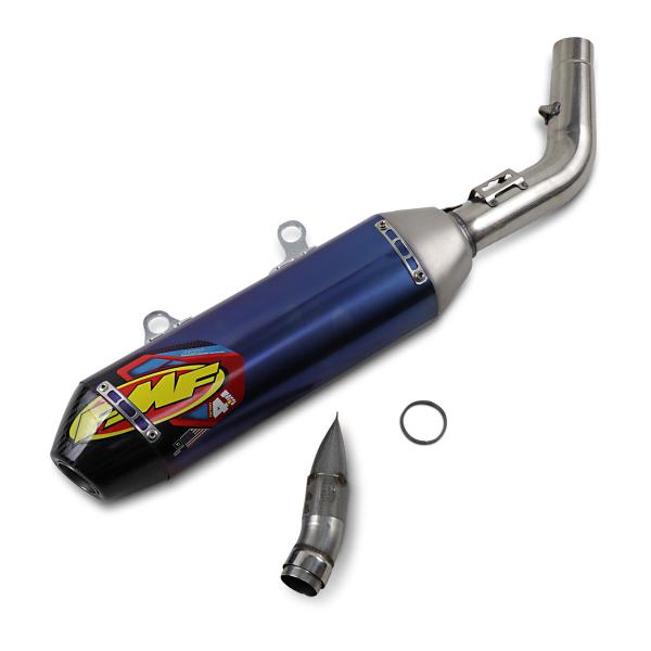 Terminale scarico FMF Factory 4.1 titanio blu Gas Gas EX250F 2021-2023