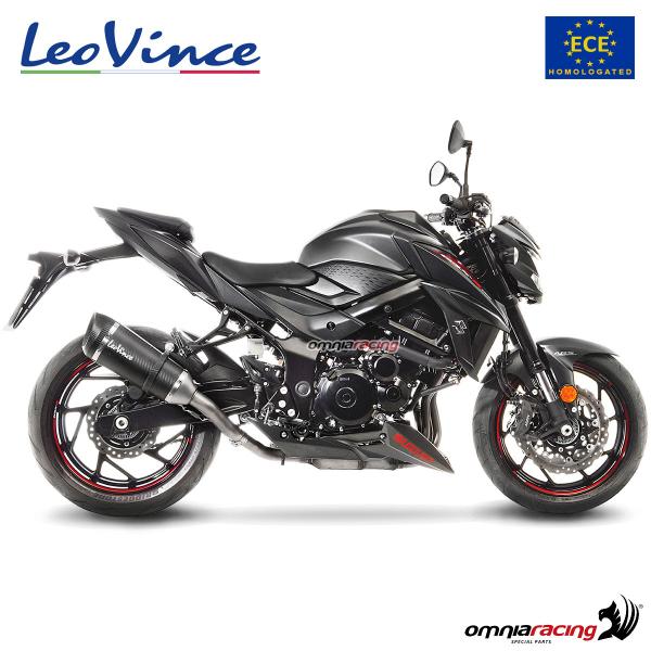 Leovince Exhaust Slipon Factory S Carbon Homologated for Suzuki Gsxs750 ...