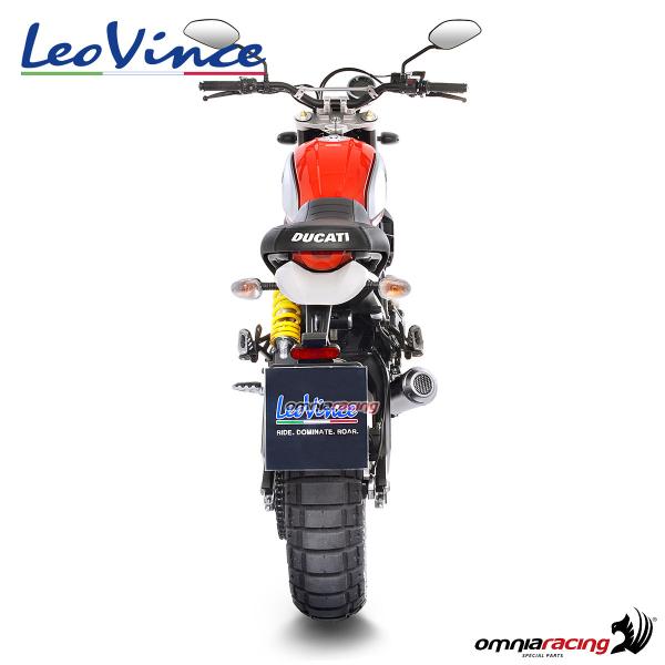 Leovince Exhaust Slipon Lv 10 Steel Racing For Ducati Scrambler 800 Desert Sled 17 152