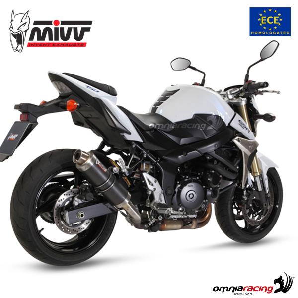 Mivv exhaust slip-on GP approved carbon Suzuki GSR750 2011-2016