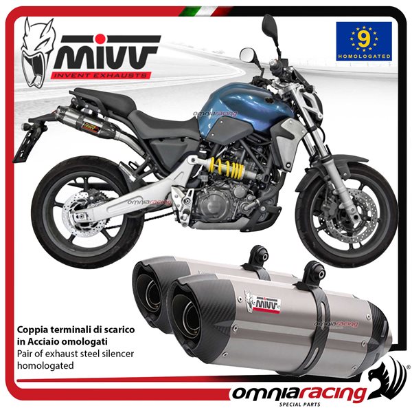Mivv Suono Stainless Steel Exhausts For Yamaha Mt 03 Mt03 660 2006