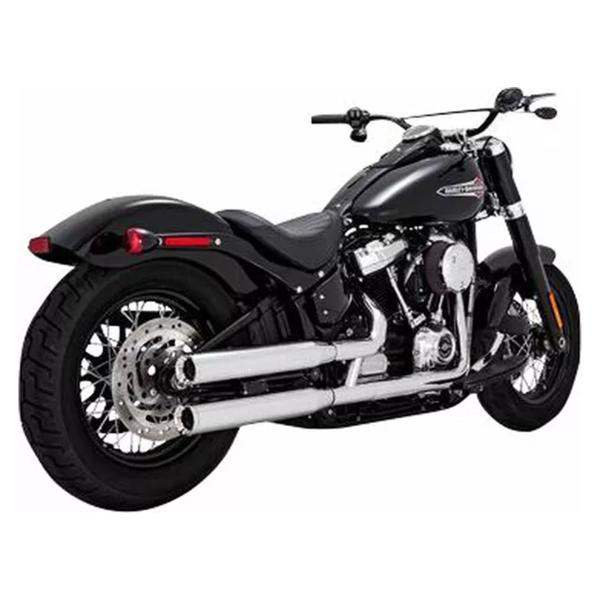 Coppia scarichi Vance&hines Eliminator 300 Cromato Harley Davidson Softail Slim 107 2018-2021