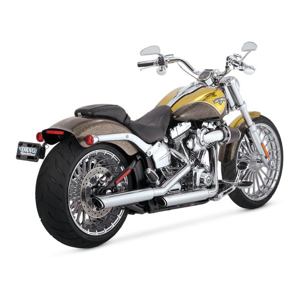 Vance&hines Chrome exhausts Twin Slash Harley Davidson Breakout 2013