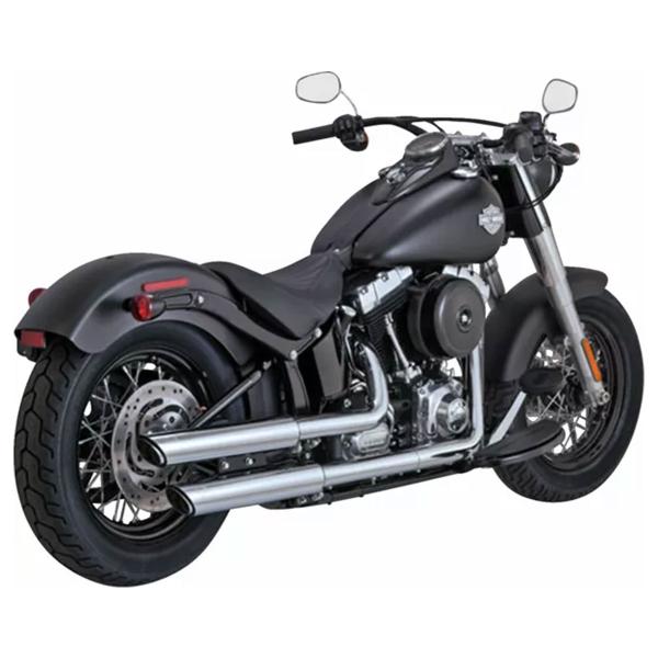 Vance&hines Chrome exhausts Twin Slash Harley Davidson Cross Bones 2008-2011