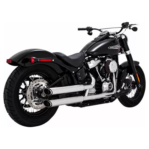 Coppia scarichi Vance&hines Twin Slash Cromato Harley Davidson Softail Breakout 114 2018-2022