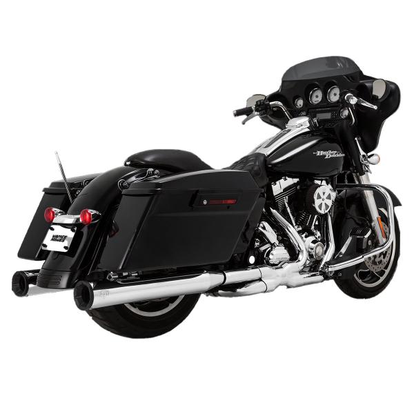 Coppia scarichi Vance&hines Eliminator 400 Cromato Harley Davidson Road Glide Custom 2010-2011