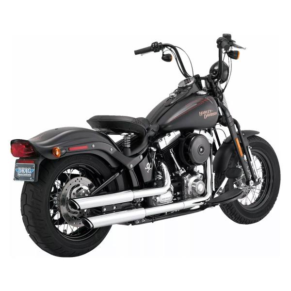 Coppia scarichi Vance&hines Twin Slash Cromato Harley Davidson Softail Deluxe 2007-2008