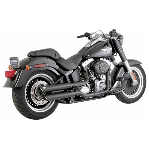 Vance&hines black exhausts Twin Slash Harley Davidson Fat Boy Lo 2011