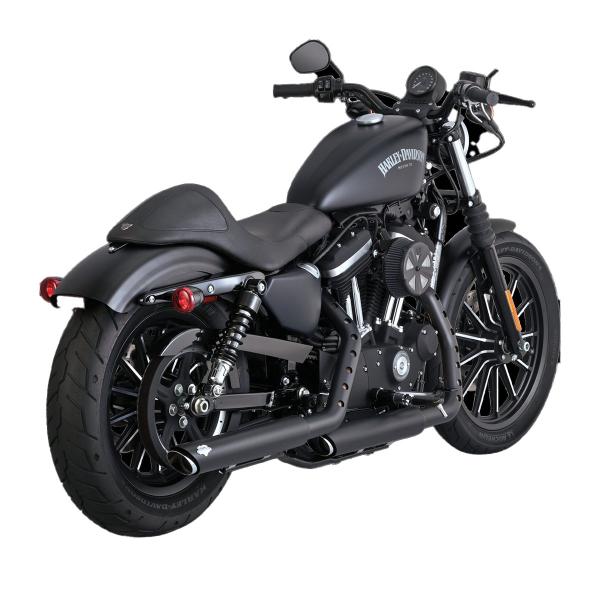 Vance&hines black exhausts Twin Slash Harley Davidson XL1200C ABS Sportster Custom 2016-2018