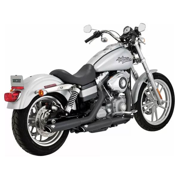 Coppia scarichi Vance&hines Twin Slash Nero Harley Davidson Dyna Wide Glide Limited Edition 2001