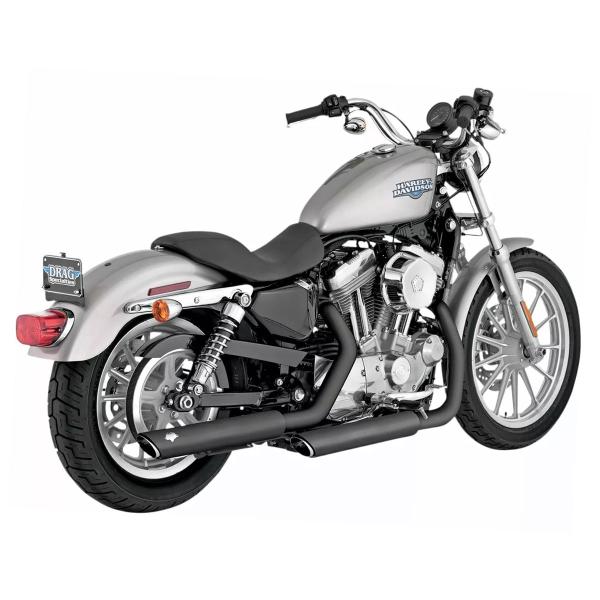 Coppia scarichi Vance&hines Twin Slash Nero Harley Davidson XL1200C Sportster Custom 110th 2013