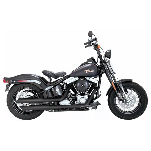 Vance&hines black exhausts Twin Slash Harley Davidson Softail Deluxe 2007-2008