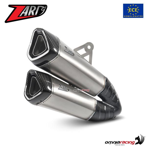 Zard slip on exhaust titanium Euro 4 homologated for Indian FTR1200 2018-2020