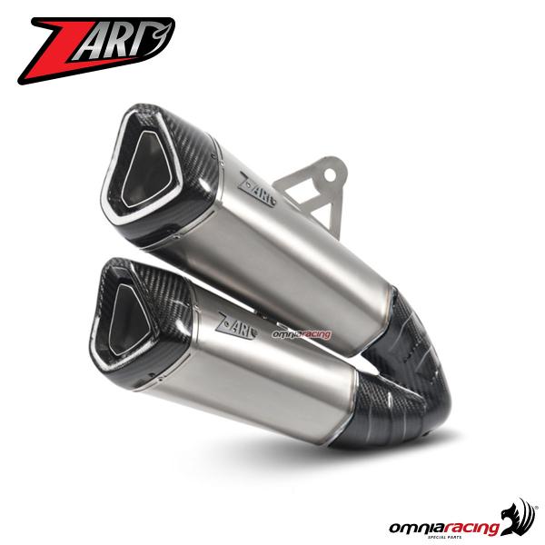 Zard slip on exhaust titanium racing not homologated Indian FTR1200  2018-2020