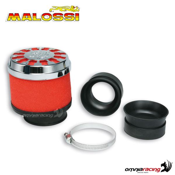 Malossi filtro aria Red filter E13 diametro 42/50/60mm dritto per carburatori PHBH-MIKUNI-KEIHIN