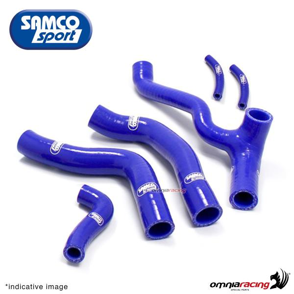 Samco hoses radiator kit color blue for Yamaha R6 2006>2018