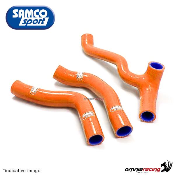 Samco hoses radiator kit color orange for KTM 300EXC 2008>2011