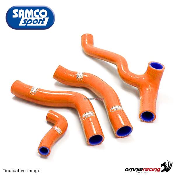 Samco hoses radiator kit color orange for KTM 125 Duke 2014>2019
