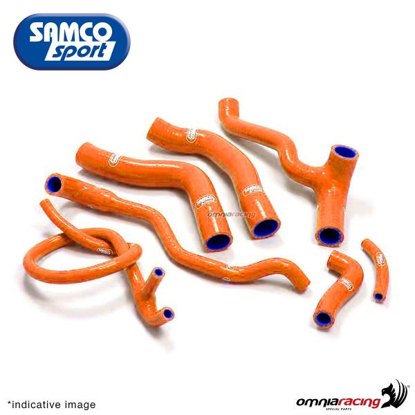 Samco hoses radiator kit color orange for KTM 990 Adventure S 2005>2013