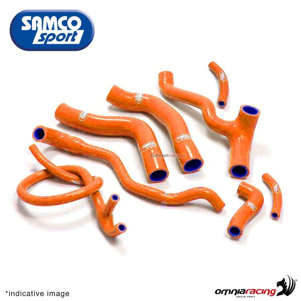 Samco hoses radiator kit color orange for KTM 390RC 2014>2021