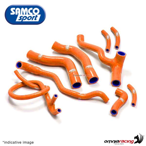 Samco hoses radiator kit color orange for KTM 990 Supermoto 2009>2013