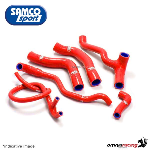 Samco hoses radiator kit color red for Aprilia Dorsoduro 1200 2010>2015