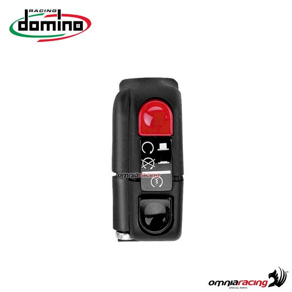 Domino 9A series right hand universal push button panel black color