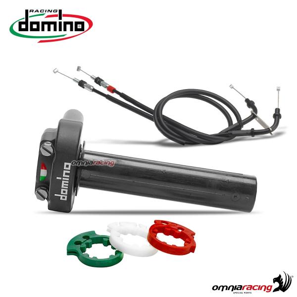 Comando gas rapido XM2 Domino nero senza manopole e con cavi per Yamaha R6  2008-2020