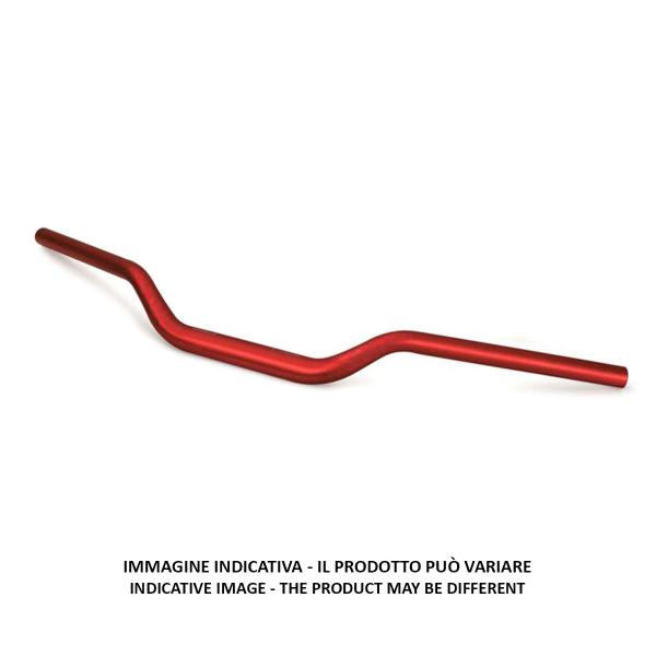 PBR handlebar diameter 28/22mm in red ergal dimensioni 815/195/108/108/75