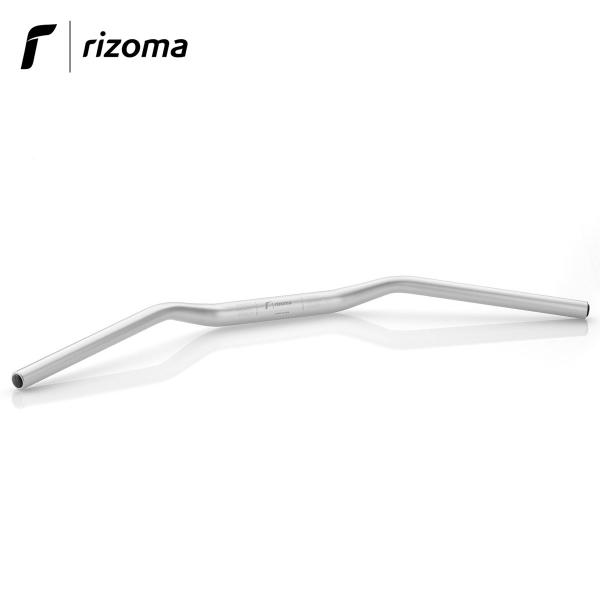 Rizoma variable section aluminum handlebar 22-29 mm universal conical handlebar silver color