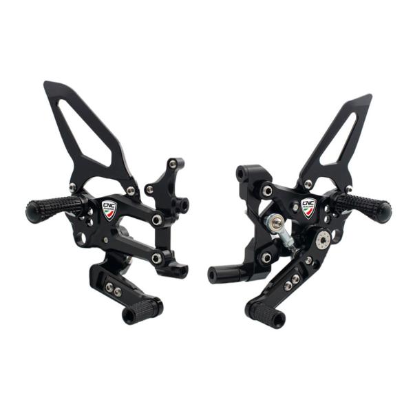 Adjustable CNC Racing rear sets black RPS Easy SBK Ducati Panigale 1199 2012-2014