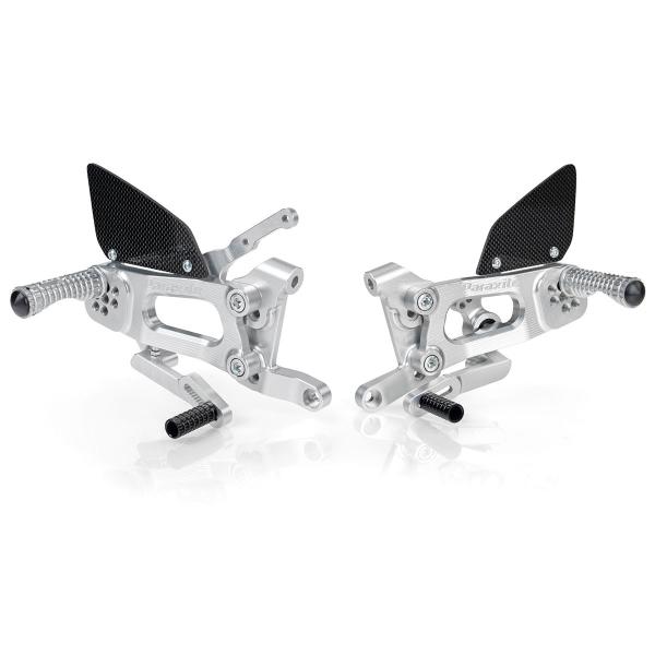 Paraxite silver adjustable rearsets Ducati Panigale V4 2018-2021