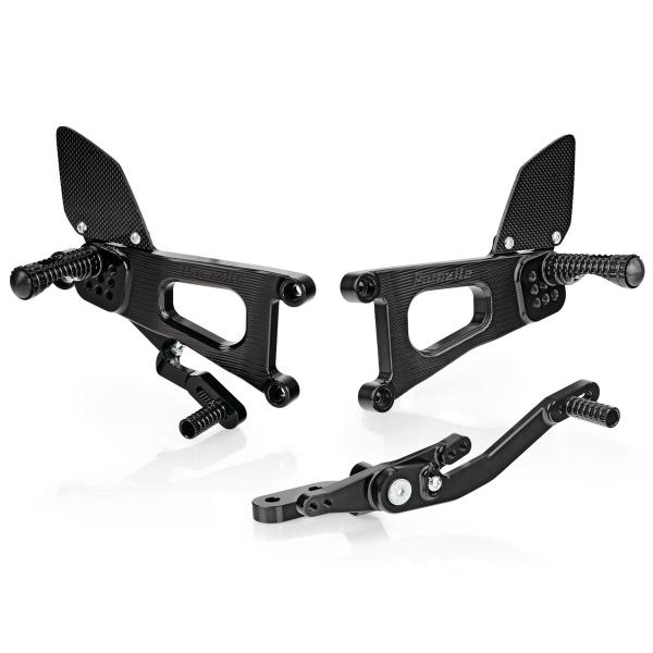 Paraxite black adjustable rearsets Yamaha YZF R6 2010-2016