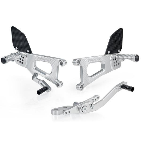 Paraxite silver adjustable rearsets Yamaha YZF R6 2010-2016