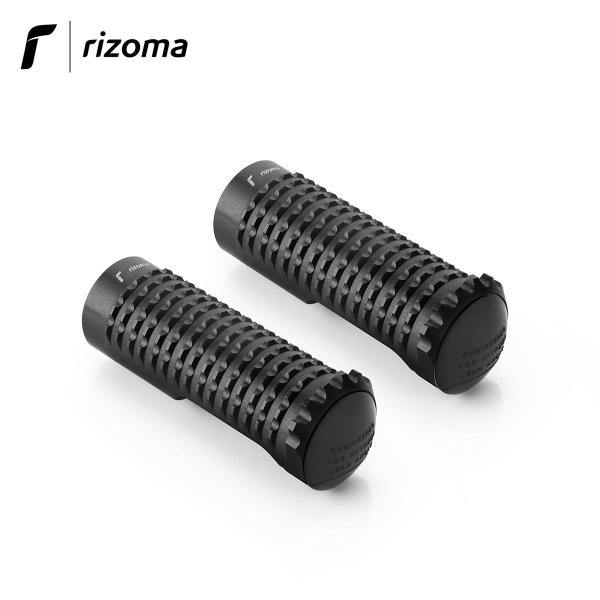 Rider/passenger Rizoma footpegs Extreme black color
